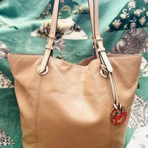 Michael Kors Beige Leather Tote